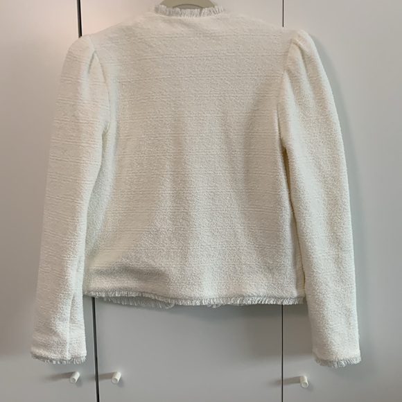 NWT Mango Basics White Tweed Blazer - Picture 7 of 7